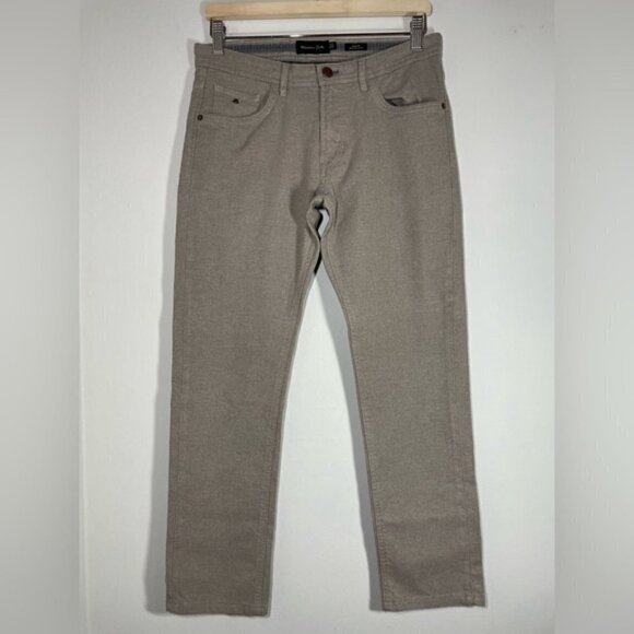 Massimo Dutti Slim Fit Straight Leg Pants size 30 - Picture 3 of 6